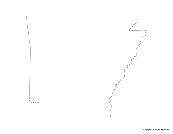 Free Printable State Maps Of Arkansas Free USA Maps