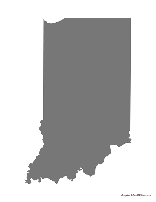 Printable Map of Indiana with Cities Free USA Maps