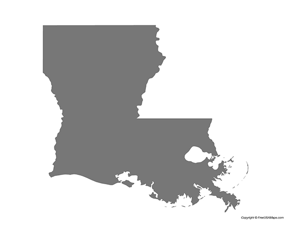 Louisiana State Shape