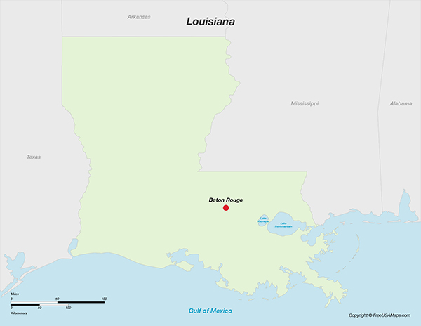 Louisiana with Capital