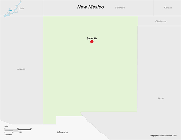 New Mexico with Capital