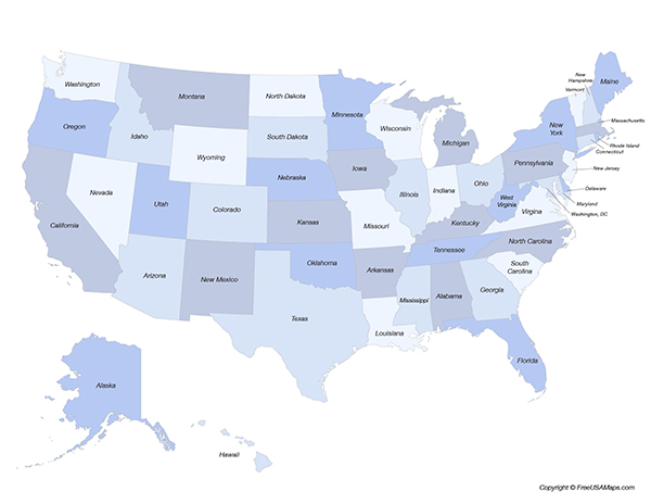 United States with States