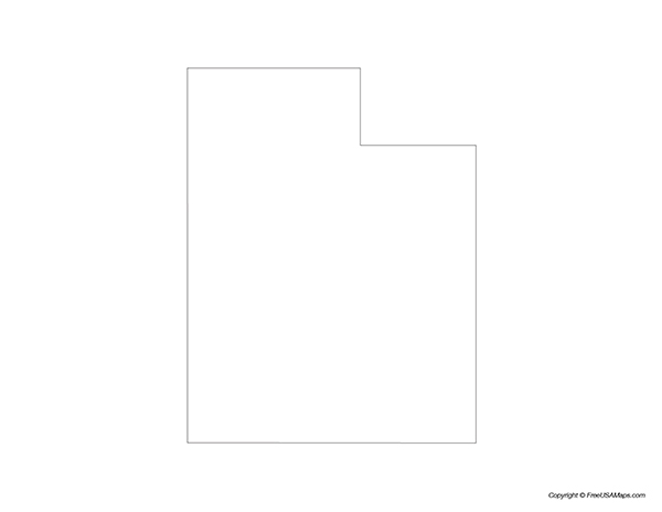 Free Printable State Maps Of Utah Free USA Maps