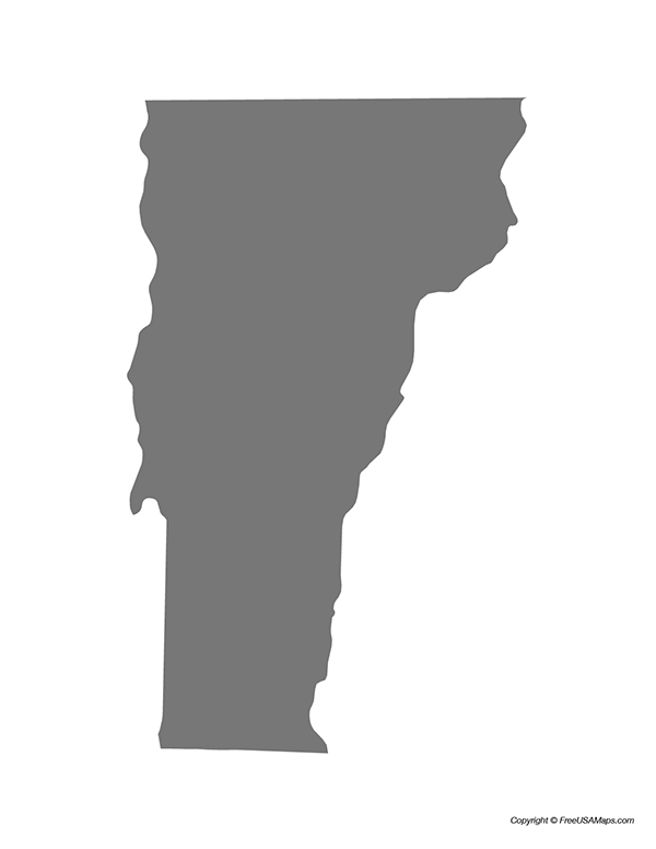 Vermont State Shape